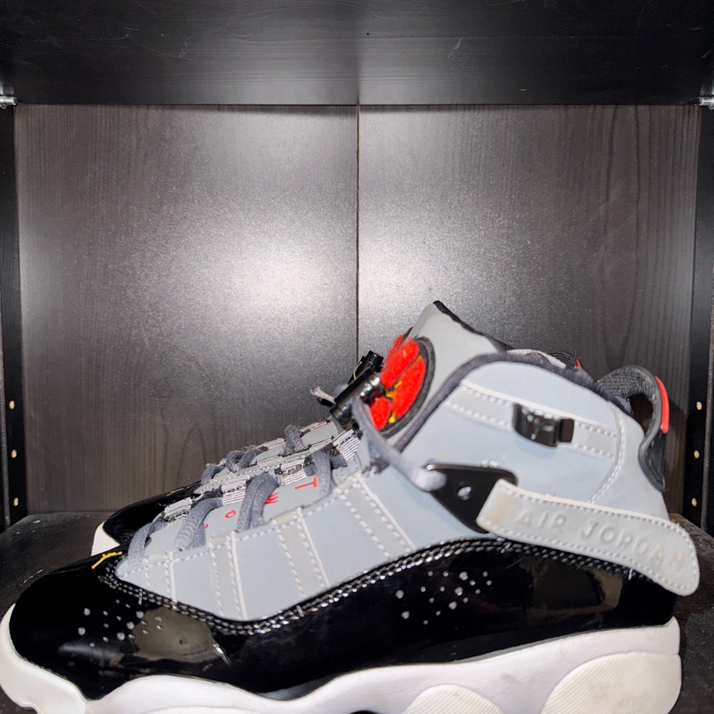 Jordan Kids Sneakers - Black, Gray, and Red Accents